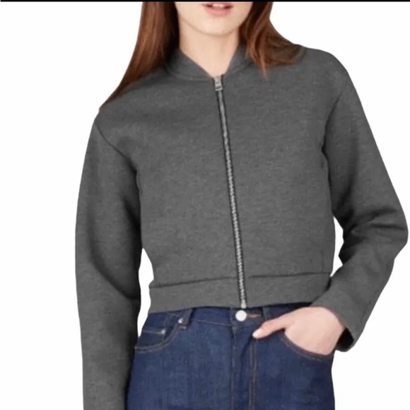 Everlane Jackets & Blazers - EVERLANE gray street bomber zip up jacket sz small